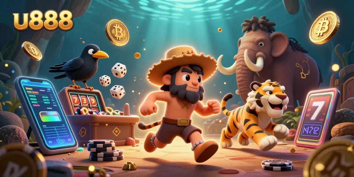 Engage in thrilling actions at u888 casino, where vibrant cartoon characters bring betting excitement to life.