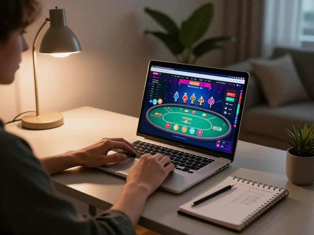 Engage in online casino gaming on the trang chủ xx88 with vibrant poker interfaces and strategic notes.