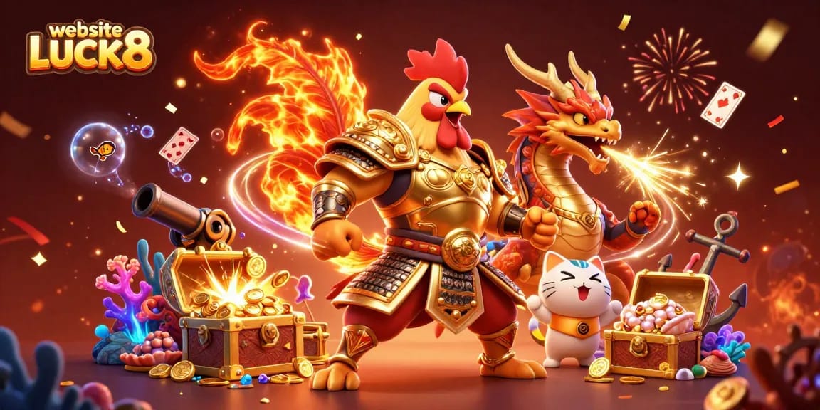 Engage with thrilling adventures at website LUCK8, featuring dynamic casino gaming elements.
