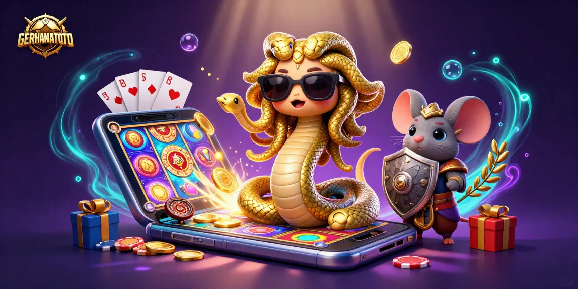 Menghadirkan GERHANATOTO, situs toto Macau terpercaya dengan elemen slot dalam gambar ilustrasi 3D yang menarik.