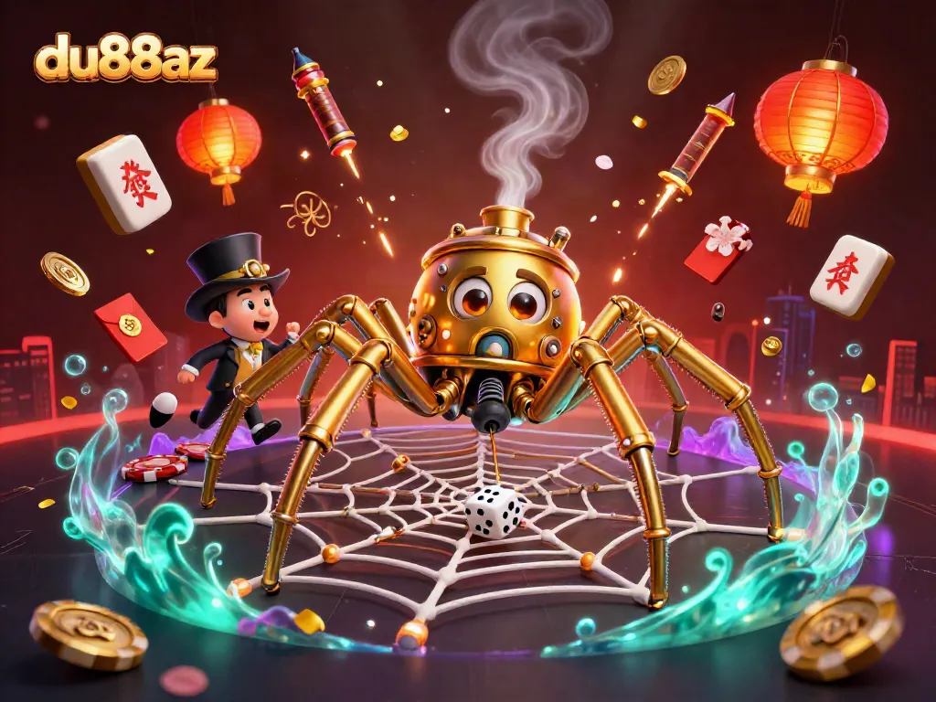 Experience thrilling gameplay at du88az with an engaging illustration of steampunk characters and dynamic casino elements.