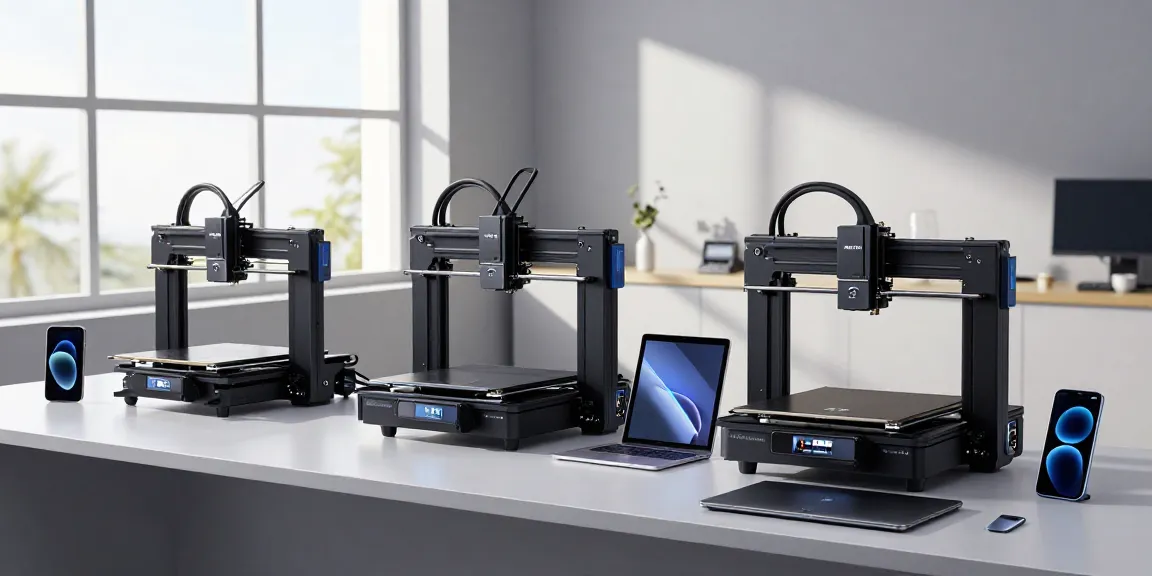 Best value 3D printer showcased in a modern workspace with tech devices