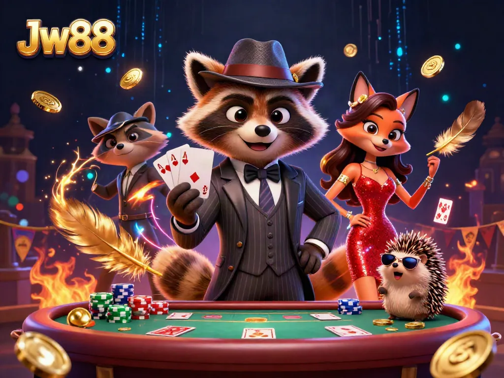 Experience thrilling poker action with Jw88 at a vibrant casino scene.