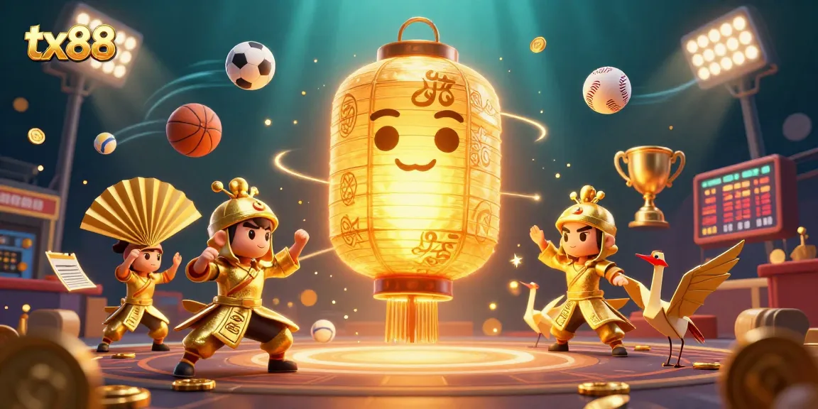 Experience thrilling gameplay at tx88 with a golden lantern spirit guiding you to exciting sports betting.