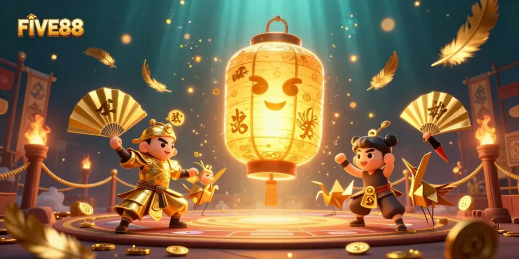 Experience FIVE88's vibrant casino energy with unique characters and captivating elements.