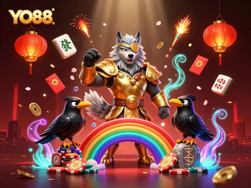 Engage in exciting gameplay at YO88 with a vibrant 3D casino scene filled with adventure.