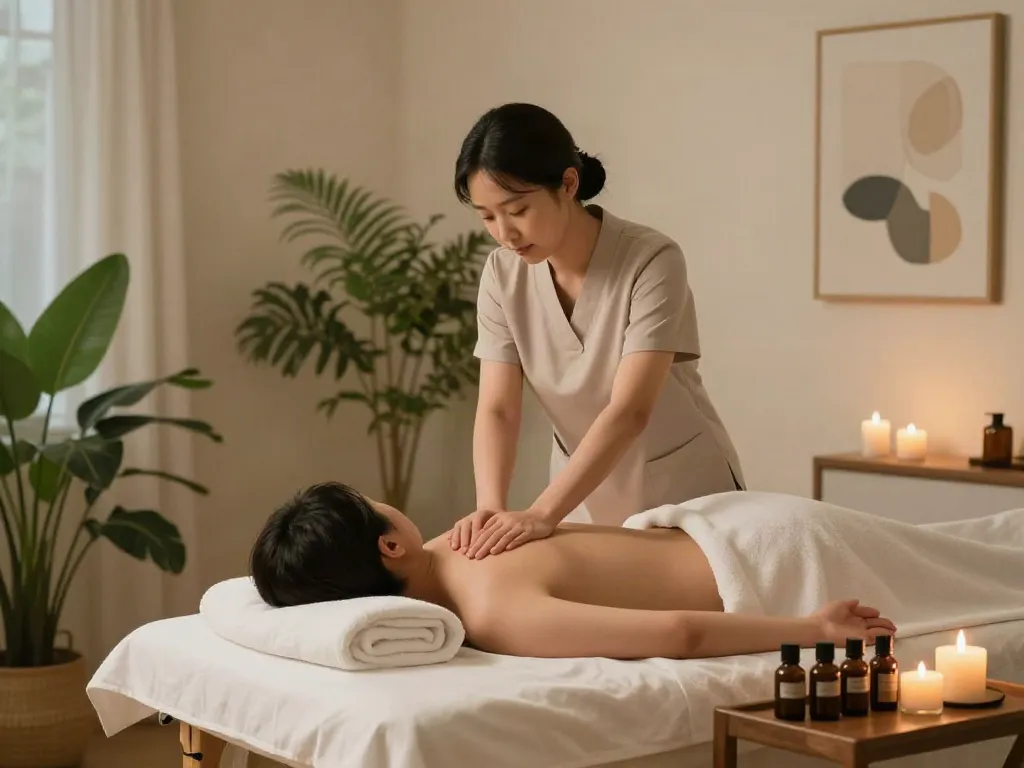 Experience the ultimate 시흥출장마사지 in a serene home spa with soothing elements.