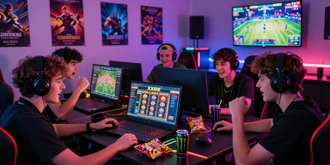 Exciting online gaming experience at https://xx88.se.net/, featuring friends enjoying various games with vibrant LED lighting.
