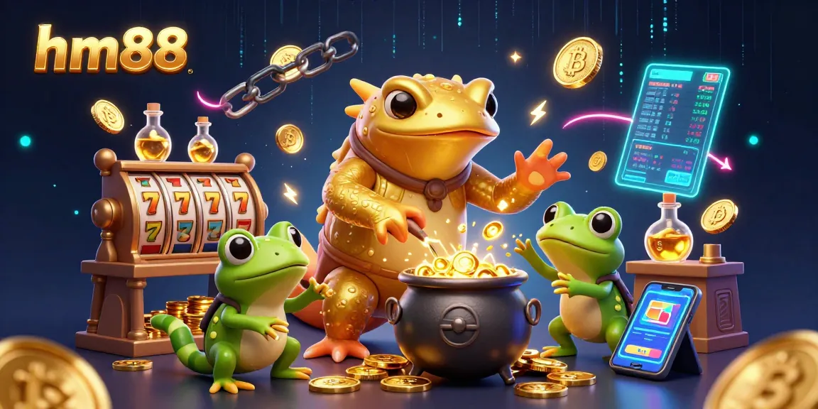Experience thrilling gameplay with hm88 at a vibrant casino scene featuring an alchemist and gold coins.