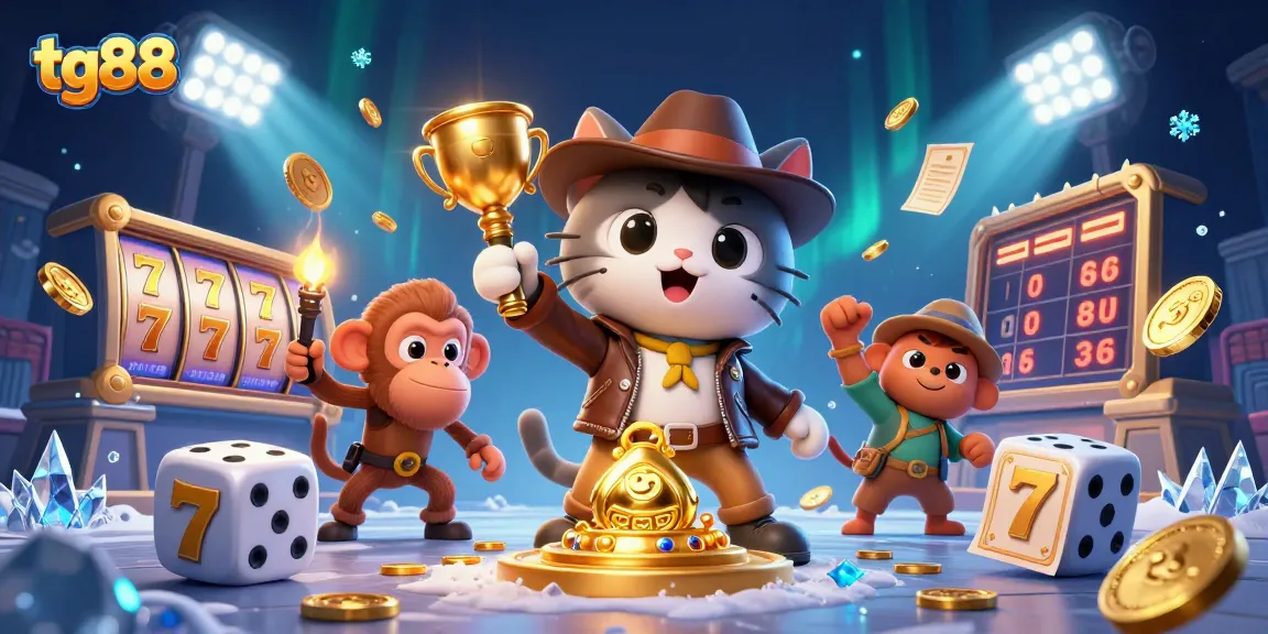 Experience thrilling wins with tg88 as a cartoon explorer unveils ancient casino treasures.