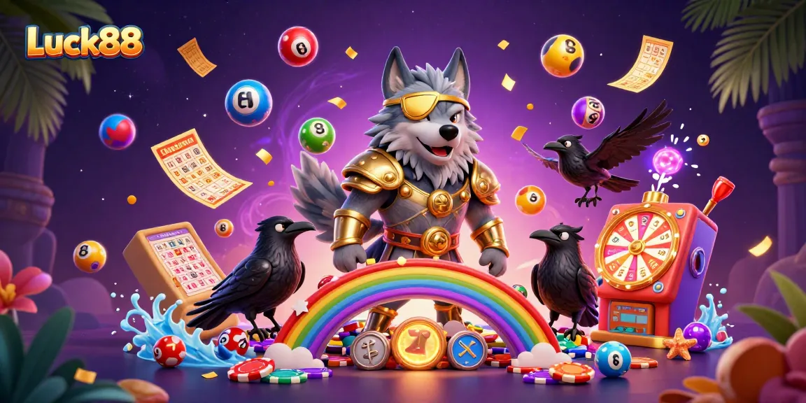 Experience the excitement of Luck88 as Odin and his ravens lead players through vibrant gambling elements.