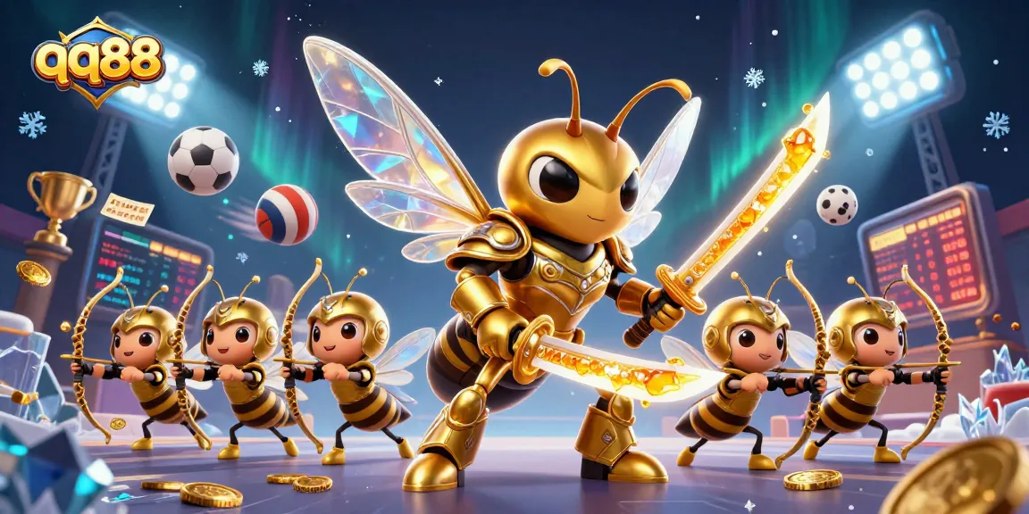 Experience the thrill of qq88 with this vibrant 3D casino scene featuring unique characters and game elements.