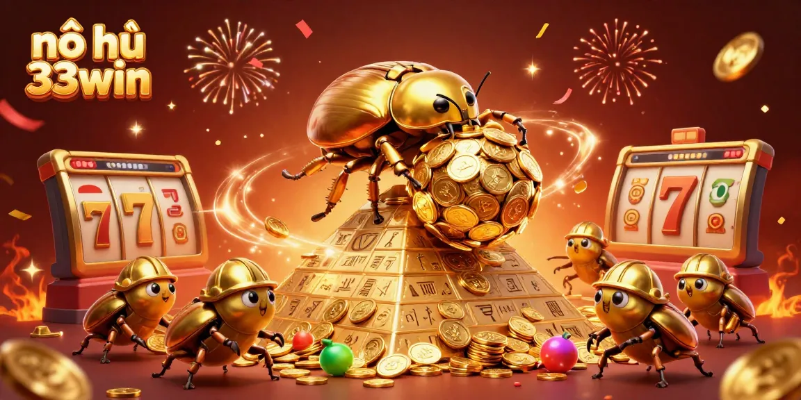 Experience the thrilling slots at nổ hũ 33win with vibrant jackpot symbols and festive celebrations!